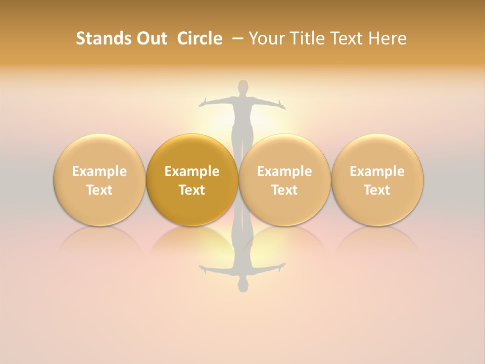 A Person Standing On A Surfboard In Front Of A Sunset PowerPoint Template