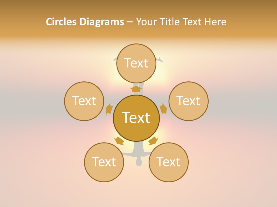 A Person Standing On A Surfboard In Front Of A Sunset PowerPoint Template