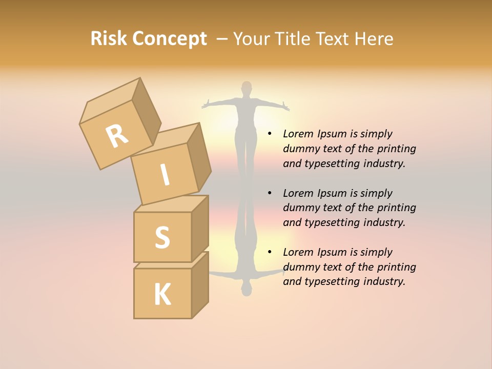 A Person Standing On A Surfboard In Front Of A Sunset PowerPoint Template