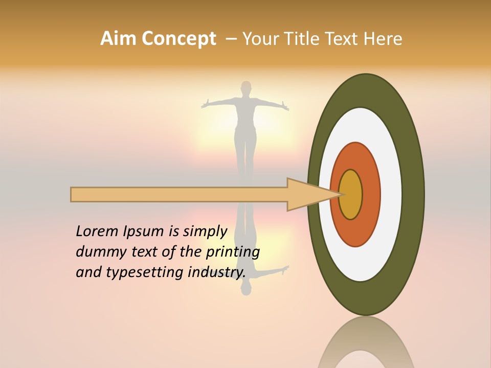 A Person Standing On A Surfboard In Front Of A Sunset PowerPoint Template