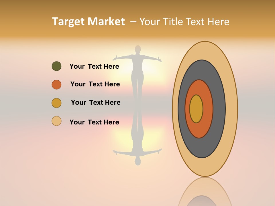 A Person Standing On A Surfboard In Front Of A Sunset PowerPoint Template