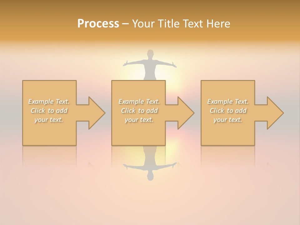 A Person Standing On A Surfboard In Front Of A Sunset PowerPoint Template