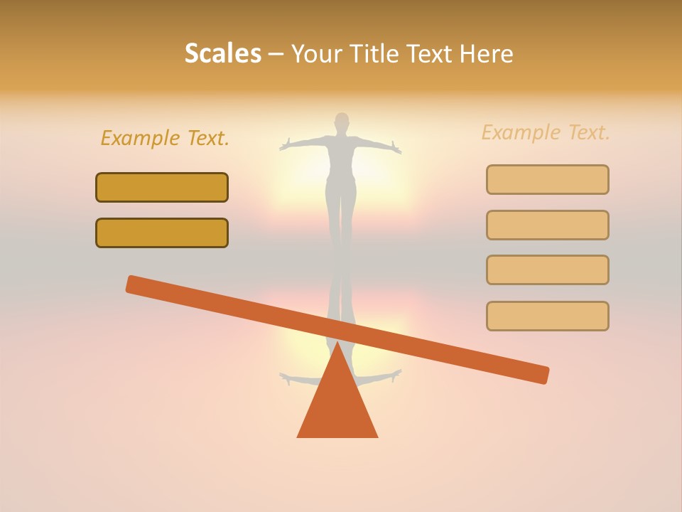 A Person Standing On A Surfboard In Front Of A Sunset PowerPoint Template