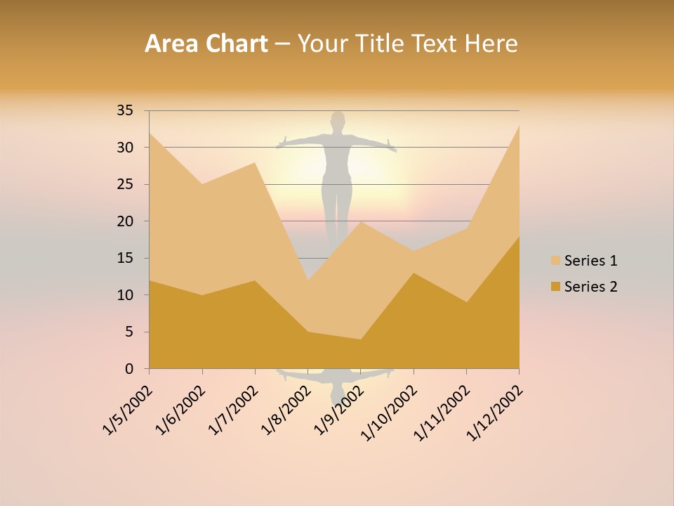 A Person Standing On A Surfboard In Front Of A Sunset PowerPoint Template