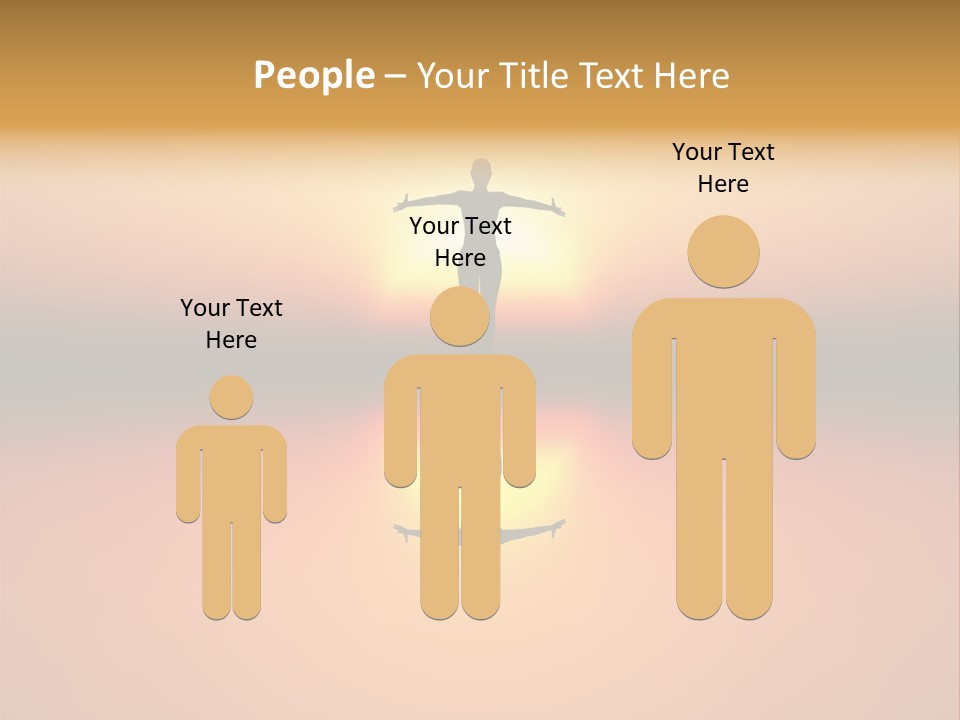 A Person Standing On A Surfboard In Front Of A Sunset PowerPoint Template