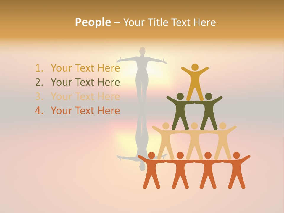 A Person Standing On A Surfboard In Front Of A Sunset PowerPoint Template