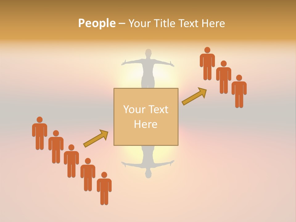 A Person Standing On A Surfboard In Front Of A Sunset PowerPoint Template