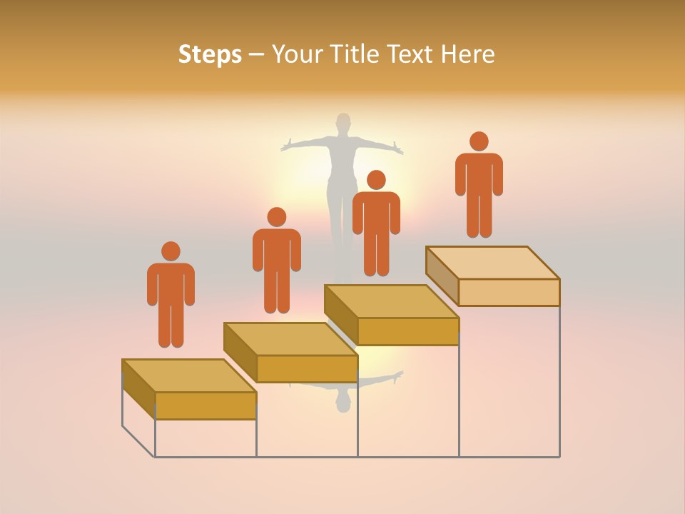 A Person Standing On A Surfboard In Front Of A Sunset PowerPoint Template