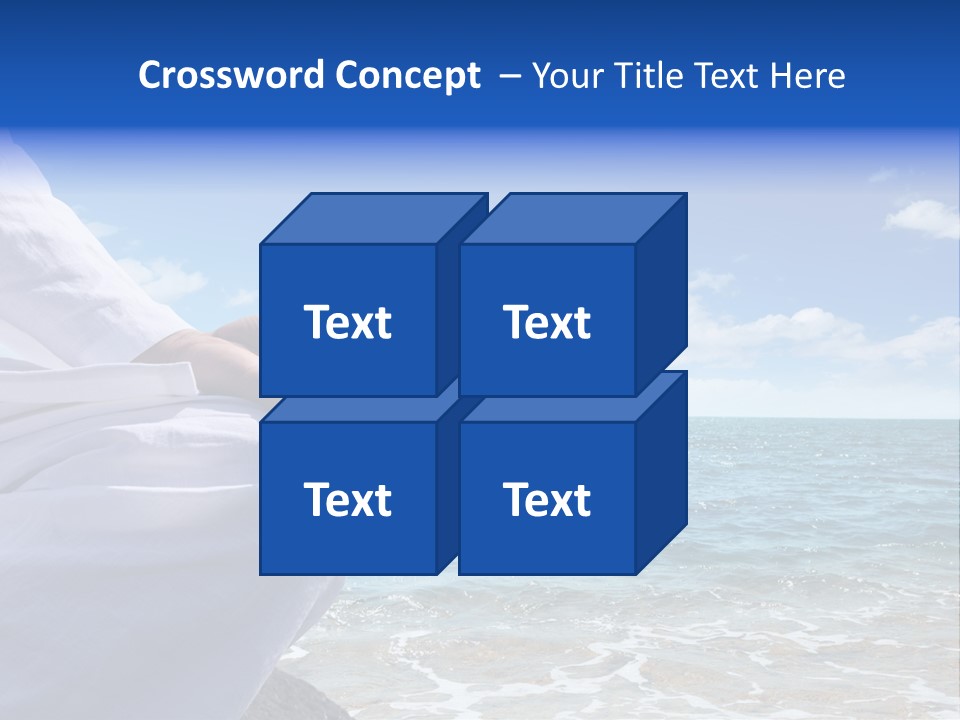 Sunset Meditating Male PowerPoint Template