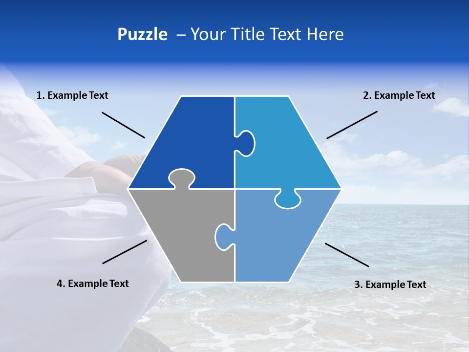 Sunset Meditating Male PowerPoint Template