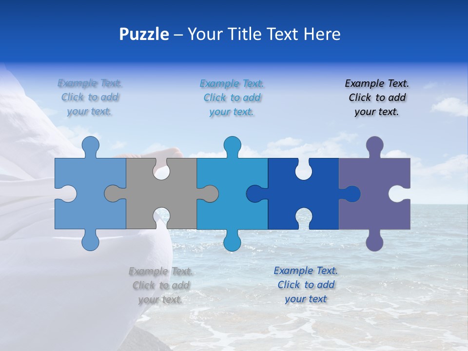 Sunset Meditating Male PowerPoint Template