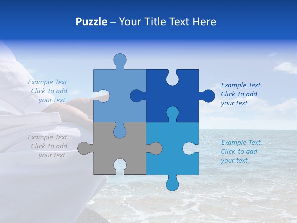 Sunset Meditating Male PowerPoint Template