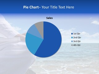 Sunset Meditating Male PowerPoint Template