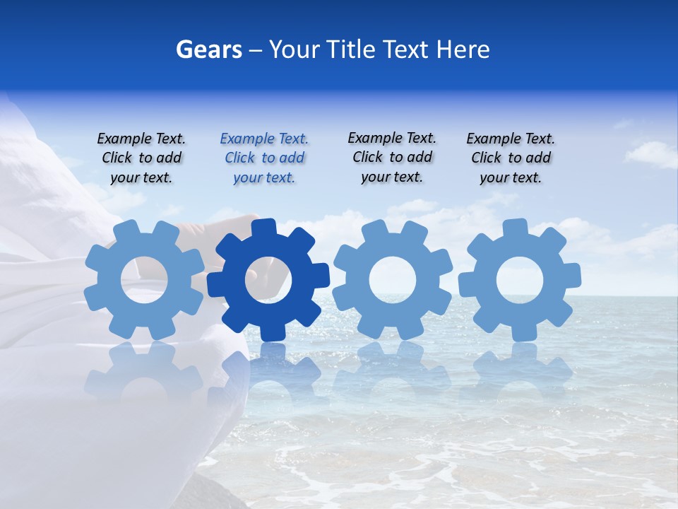 Sunset Meditating Male PowerPoint Template