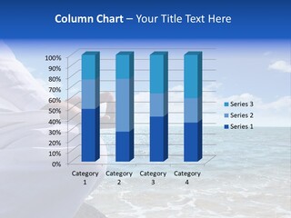 Sunset Meditating Male PowerPoint Template