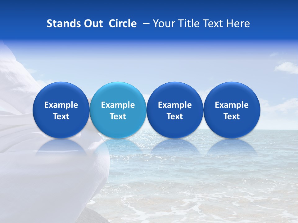 Sunset Meditating Male PowerPoint Template