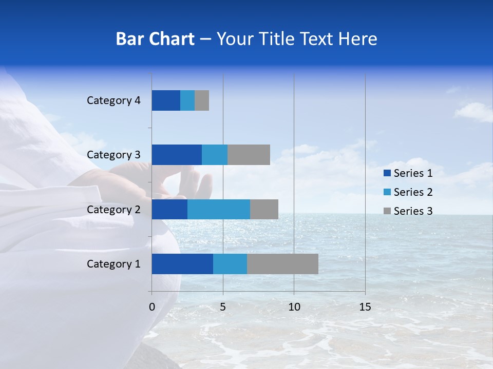 Sunset Meditating Male PowerPoint Template