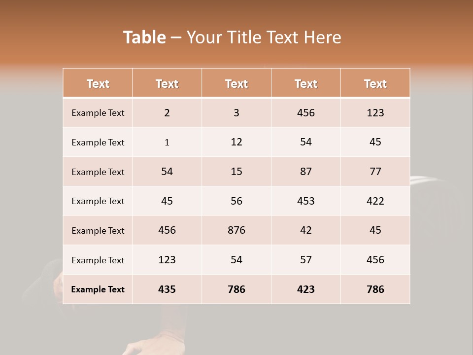 Wineglass Thirst Orange PowerPoint Template