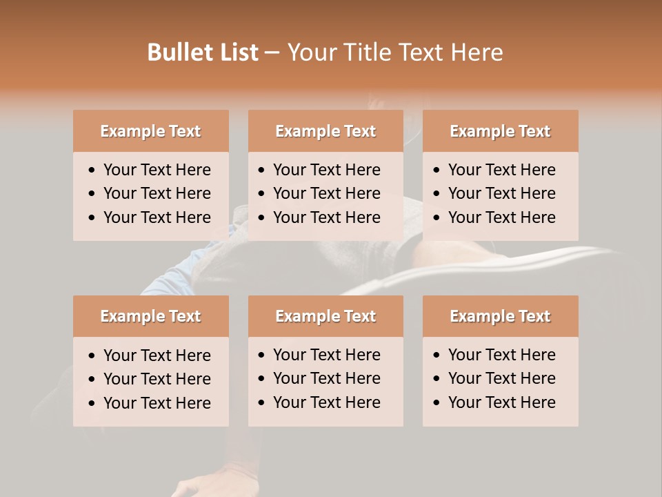 Wineglass Thirst Orange PowerPoint Template