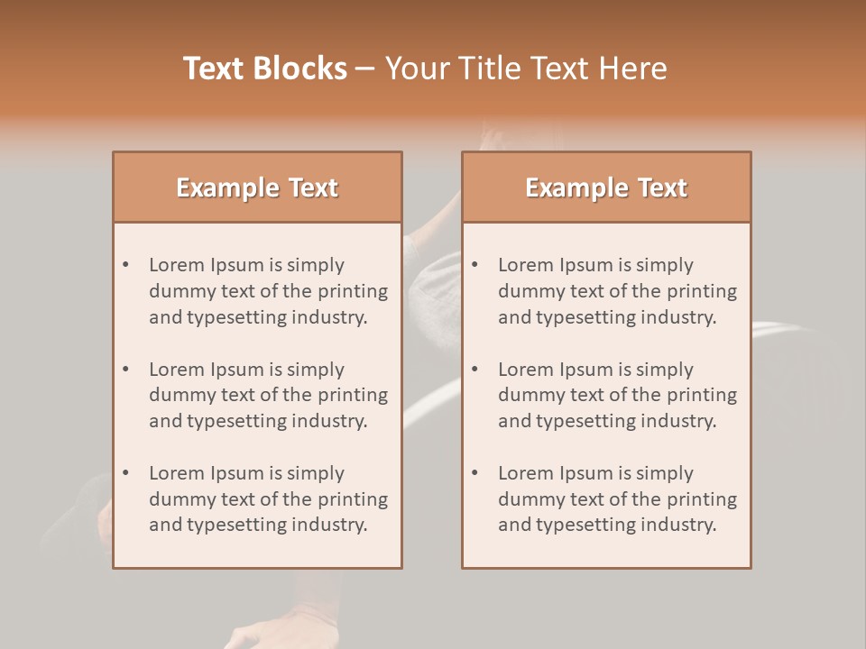 Wineglass Thirst Orange PowerPoint Template