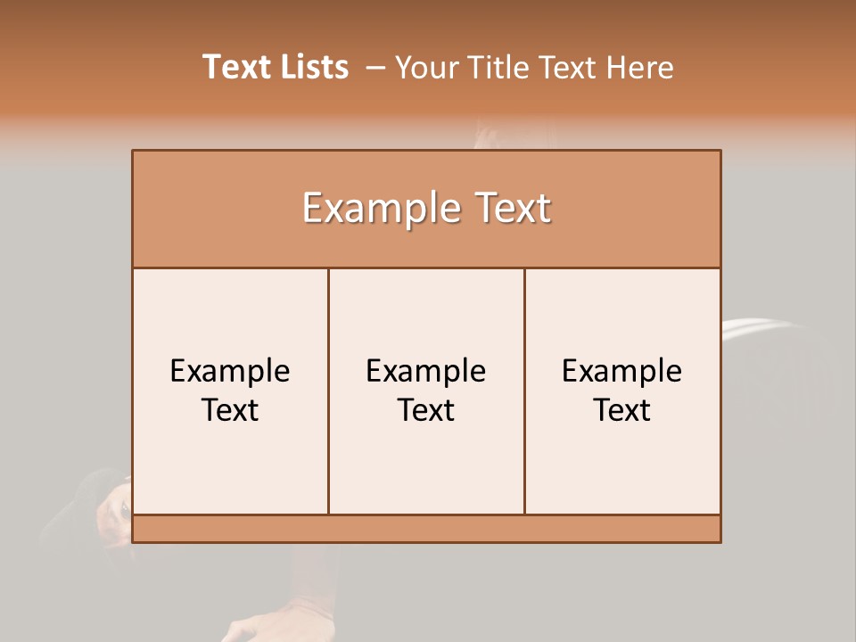 Wineglass Thirst Orange PowerPoint Template
