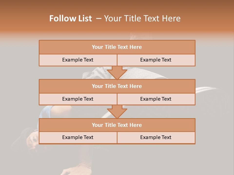 Wineglass Thirst Orange PowerPoint Template