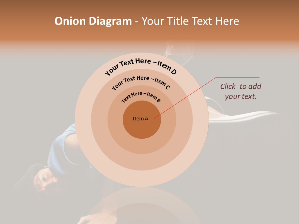 Wineglass Thirst Orange PowerPoint Template