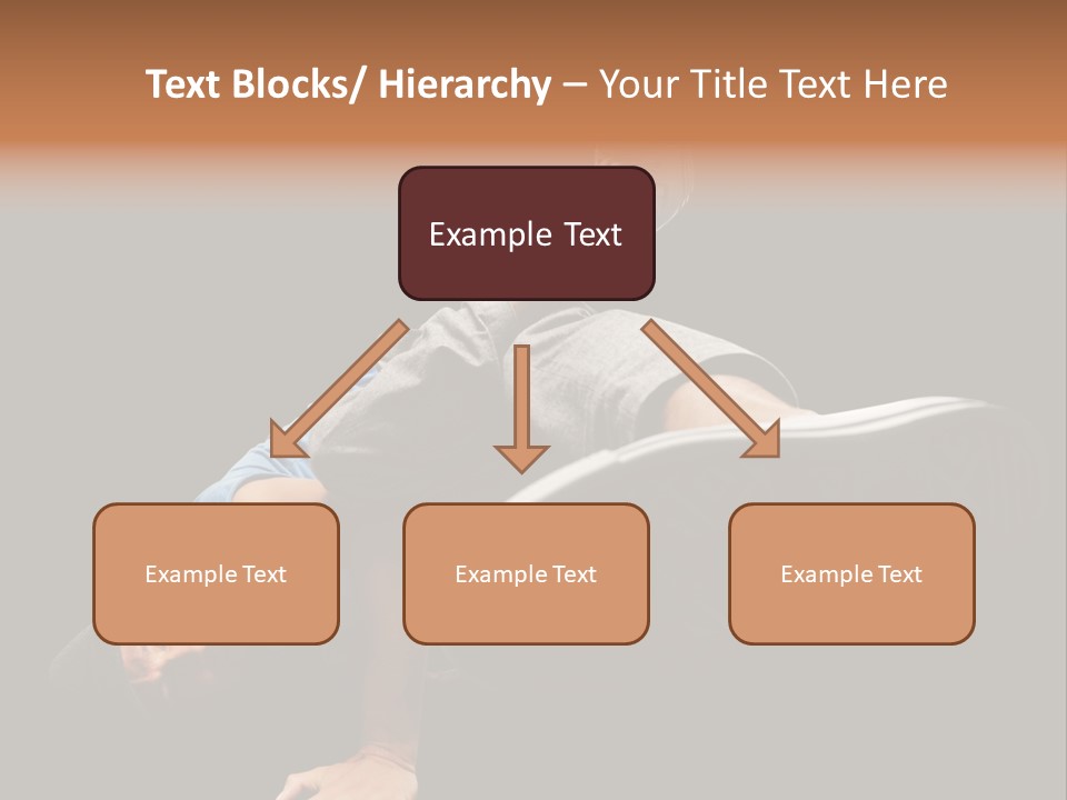 Wineglass Thirst Orange PowerPoint Template