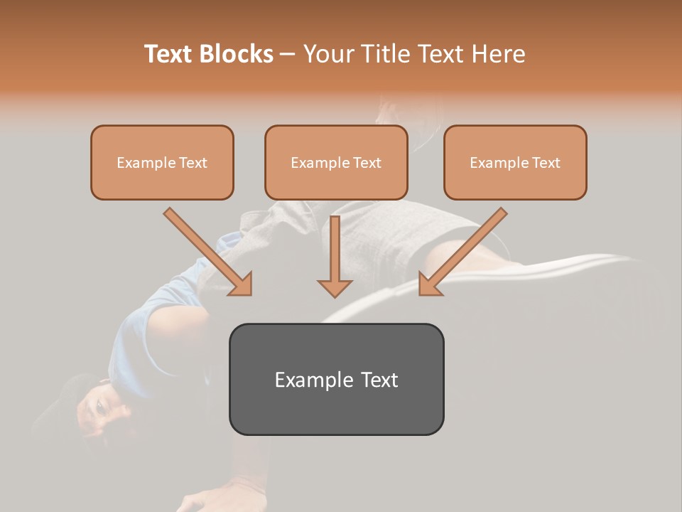 Wineglass Thirst Orange PowerPoint Template