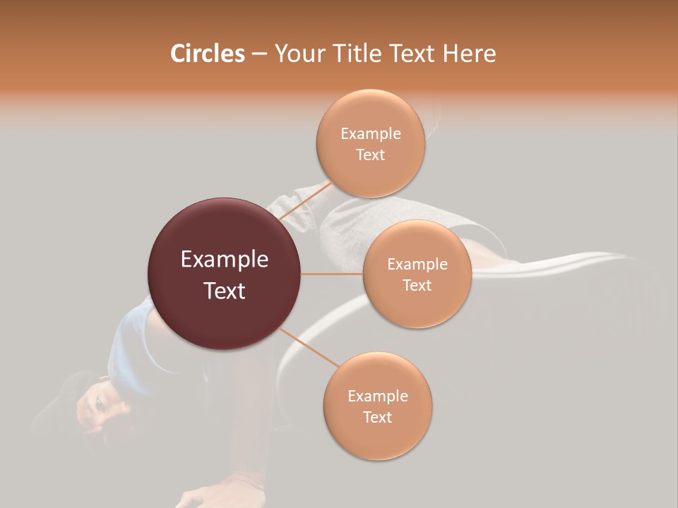 Wineglass Thirst Orange PowerPoint Template