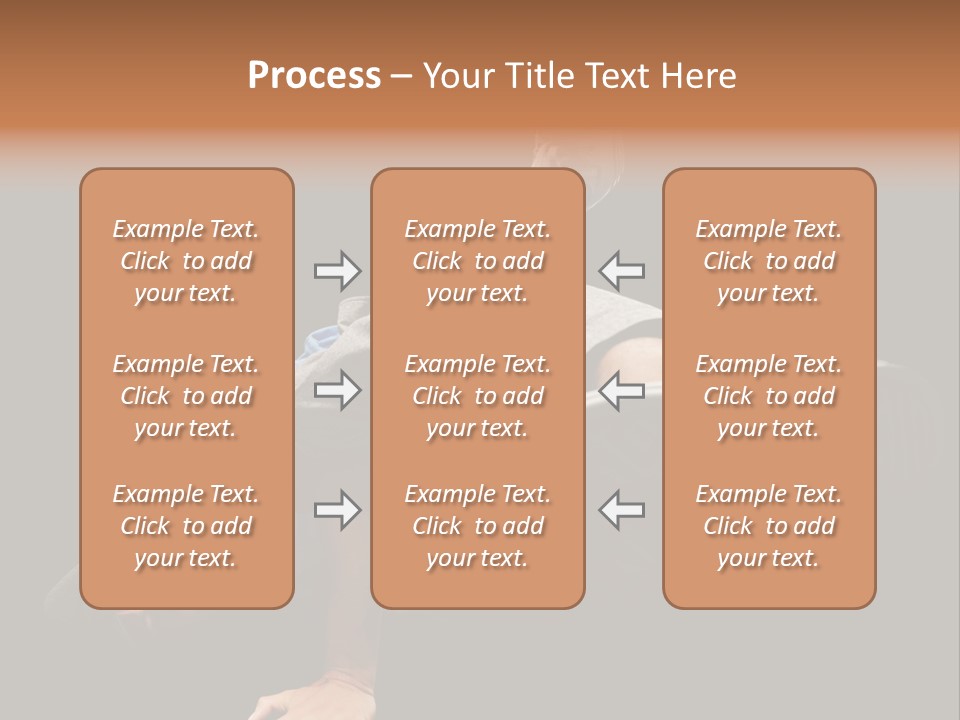 Wineglass Thirst Orange PowerPoint Template