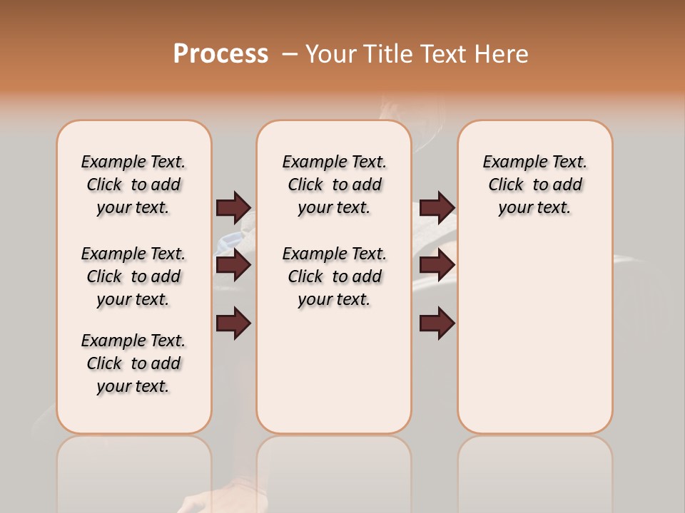 Wineglass Thirst Orange PowerPoint Template