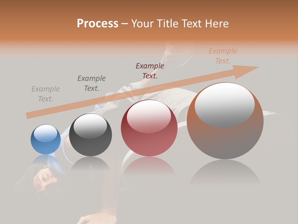 Wineglass Thirst Orange PowerPoint Template