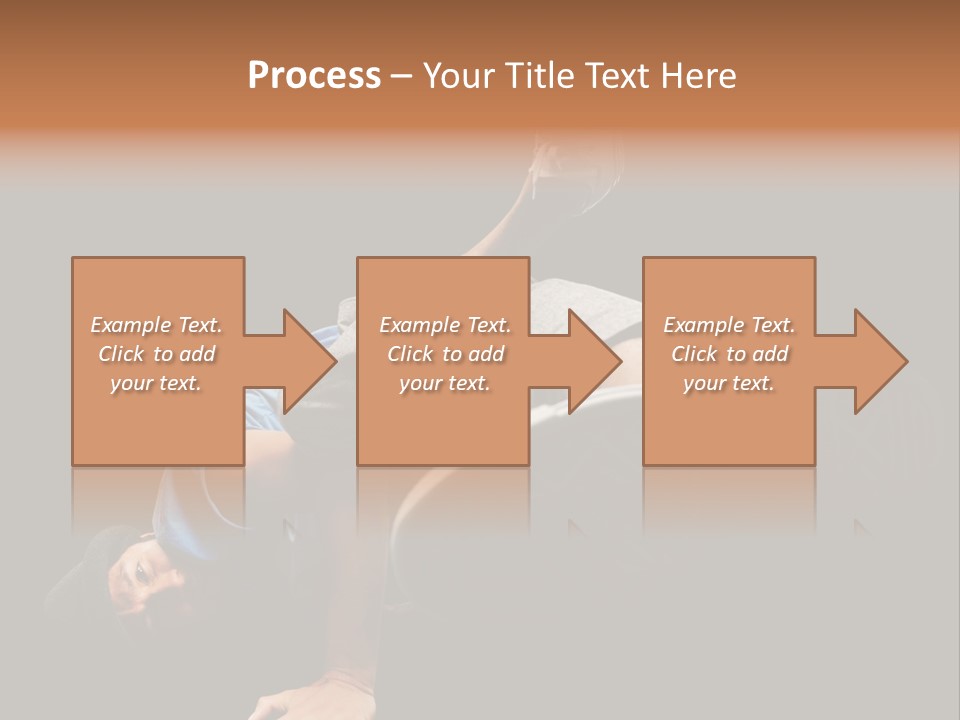 Wineglass Thirst Orange PowerPoint Template