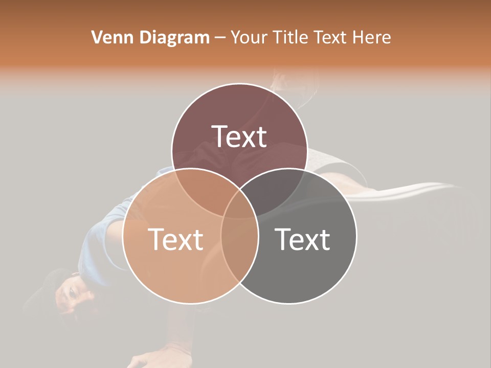 Wineglass Thirst Orange PowerPoint Template