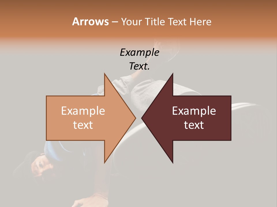 Wineglass Thirst Orange PowerPoint Template