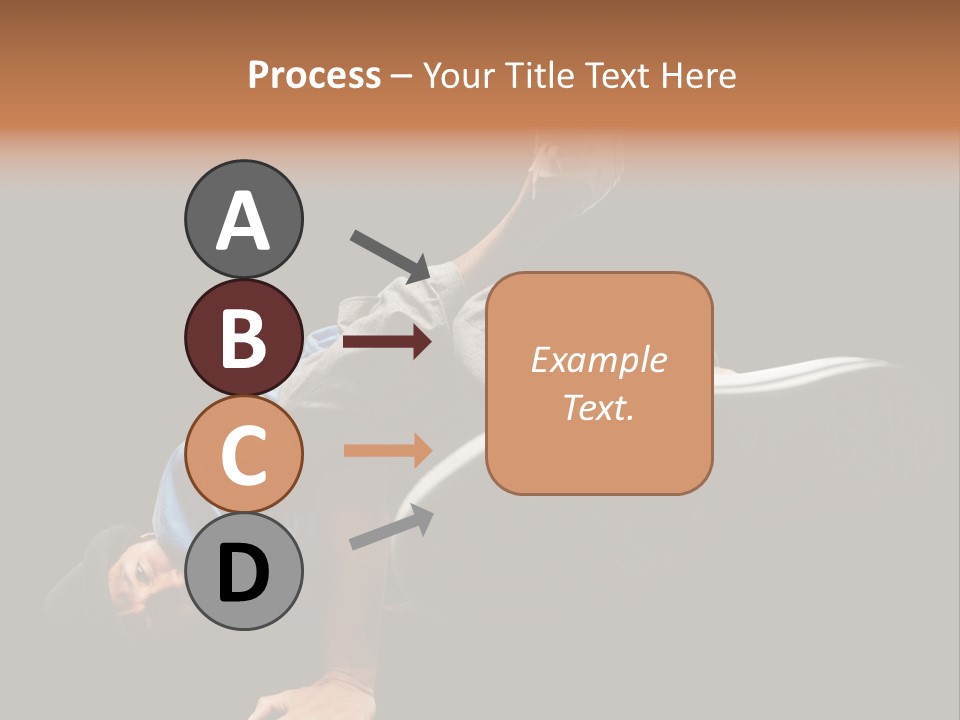 Wineglass Thirst Orange PowerPoint Template