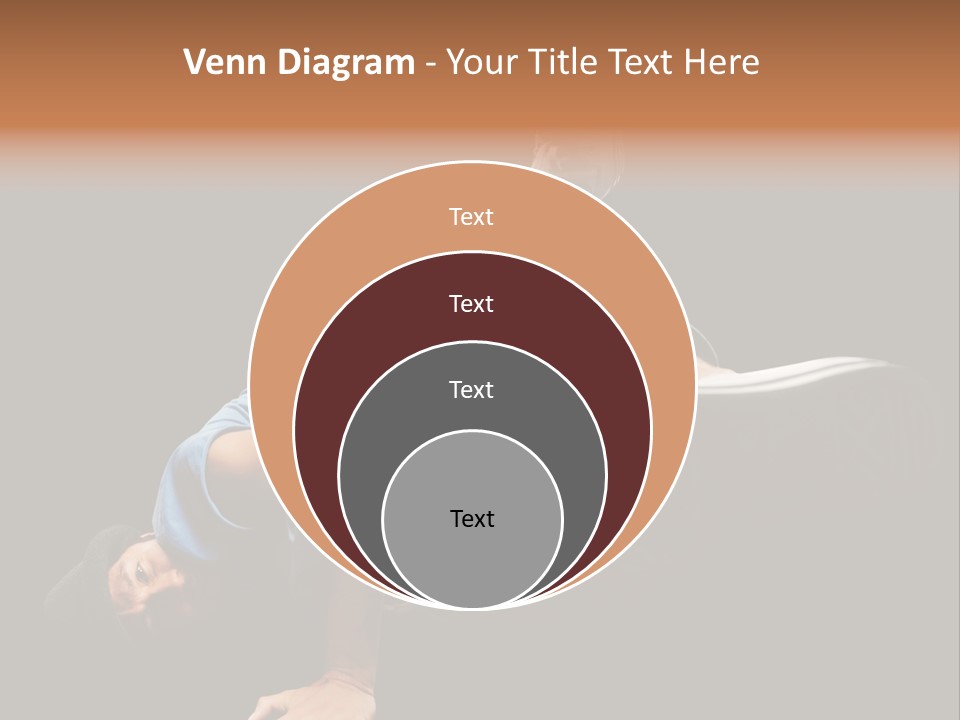 Wineglass Thirst Orange PowerPoint Template