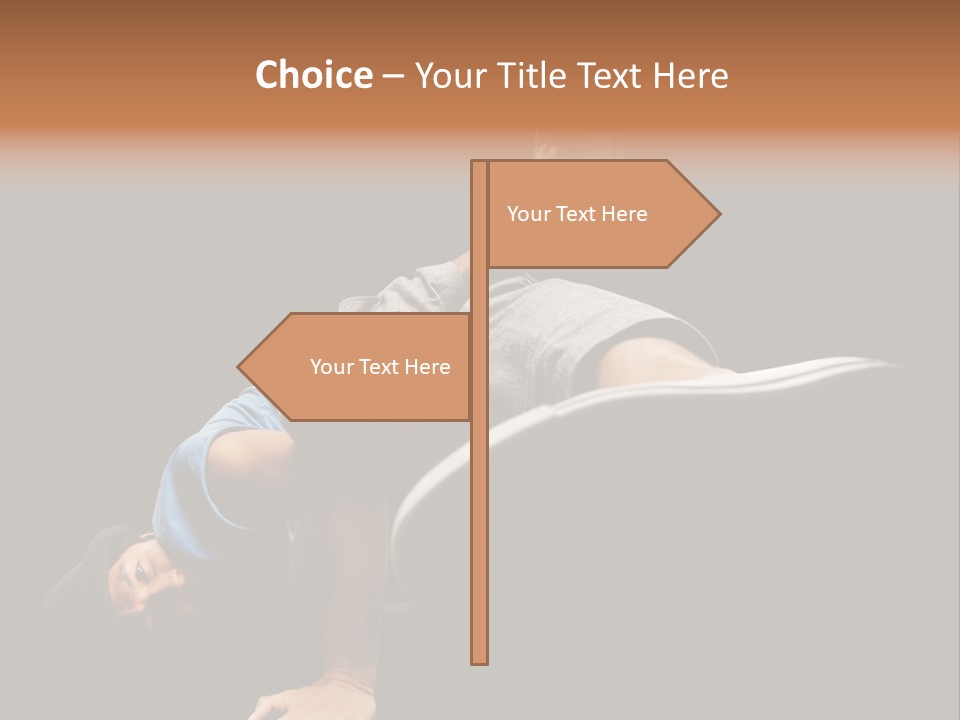 Wineglass Thirst Orange PowerPoint Template