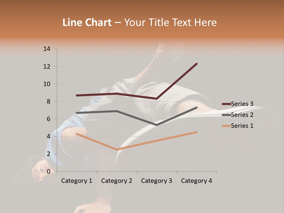 Wineglass Thirst Orange PowerPoint Template