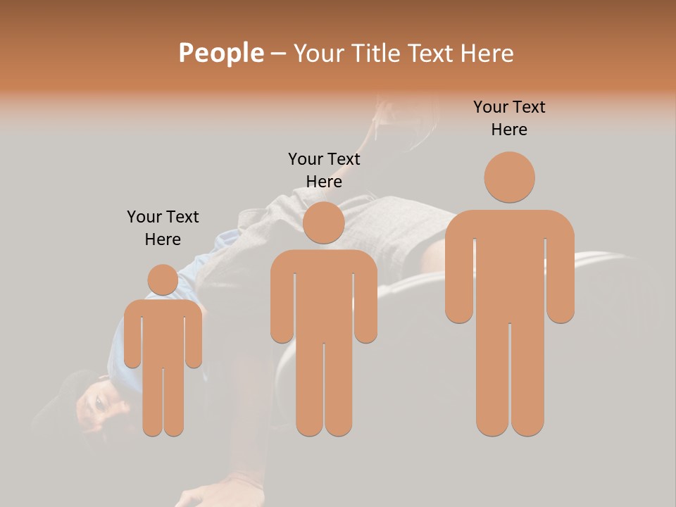 Wineglass Thirst Orange PowerPoint Template