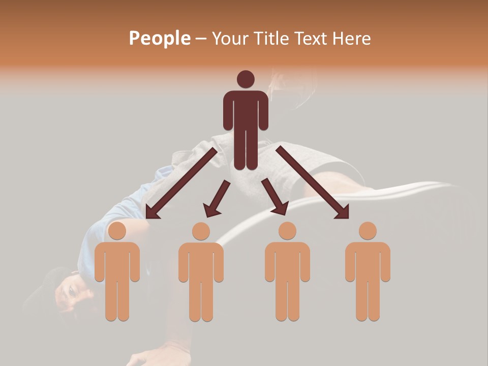 Wineglass Thirst Orange PowerPoint Template