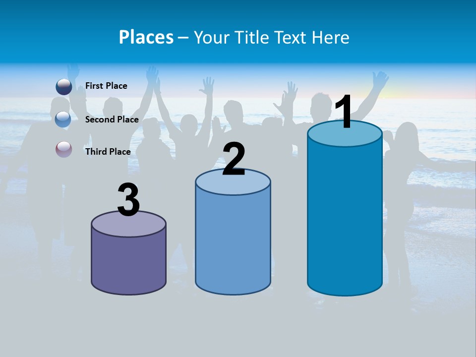 Boy Sea People PowerPoint Template