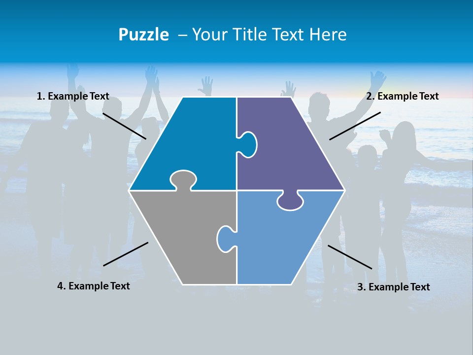 Boy Sea People PowerPoint Template