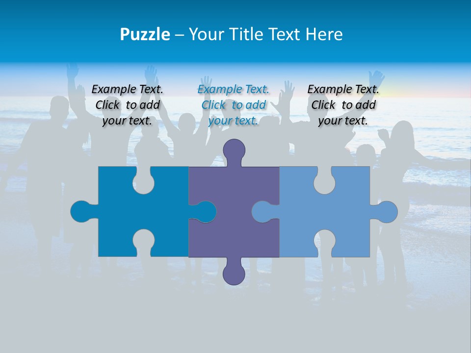 Boy Sea People PowerPoint Template