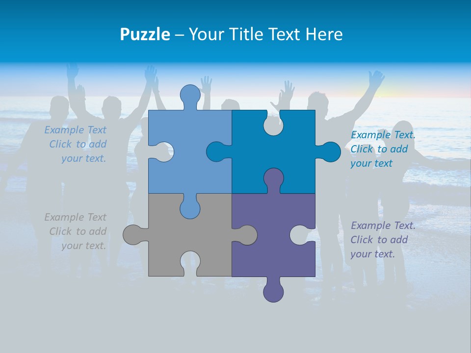 Boy Sea People PowerPoint Template