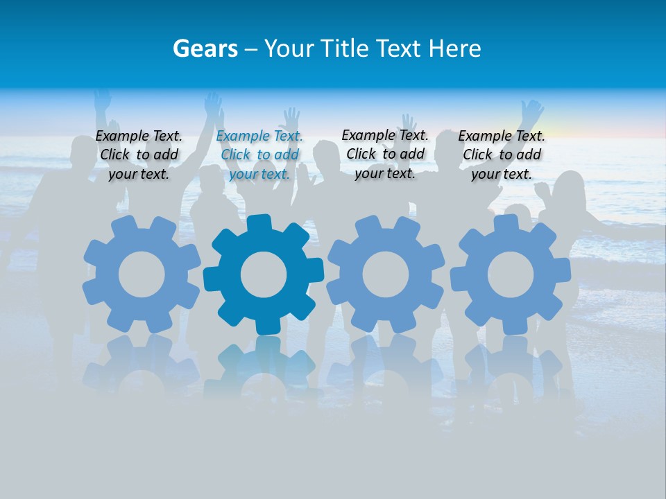 Boy Sea People PowerPoint Template