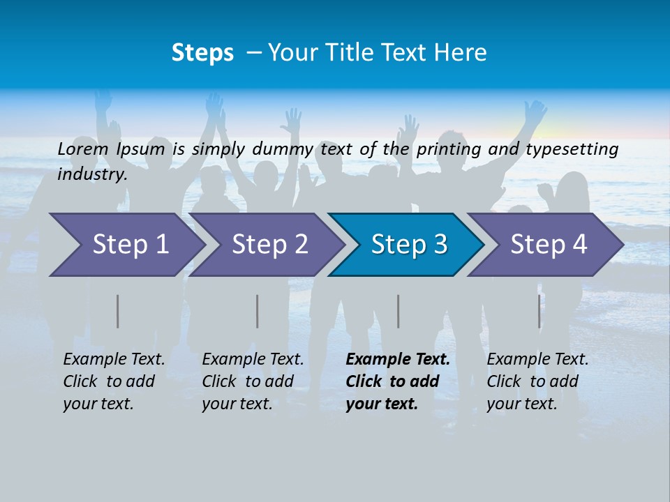 Boy Sea People PowerPoint Template