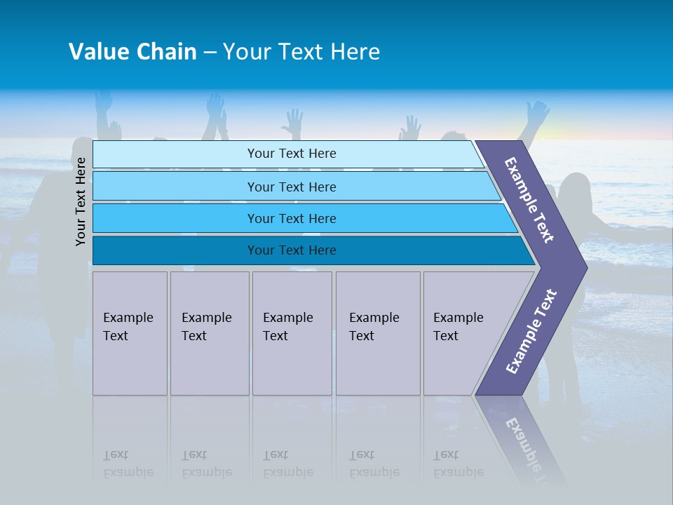 Boy Sea People PowerPoint Template