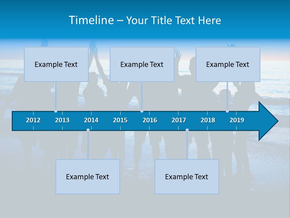 Boy Sea People PowerPoint Template